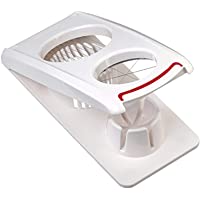 Leifheit 03121 Cortador de Huevos Blanco de Plástico- Acero Inoxidable - Cortadores de Huevos (Blanco- De plástico…
